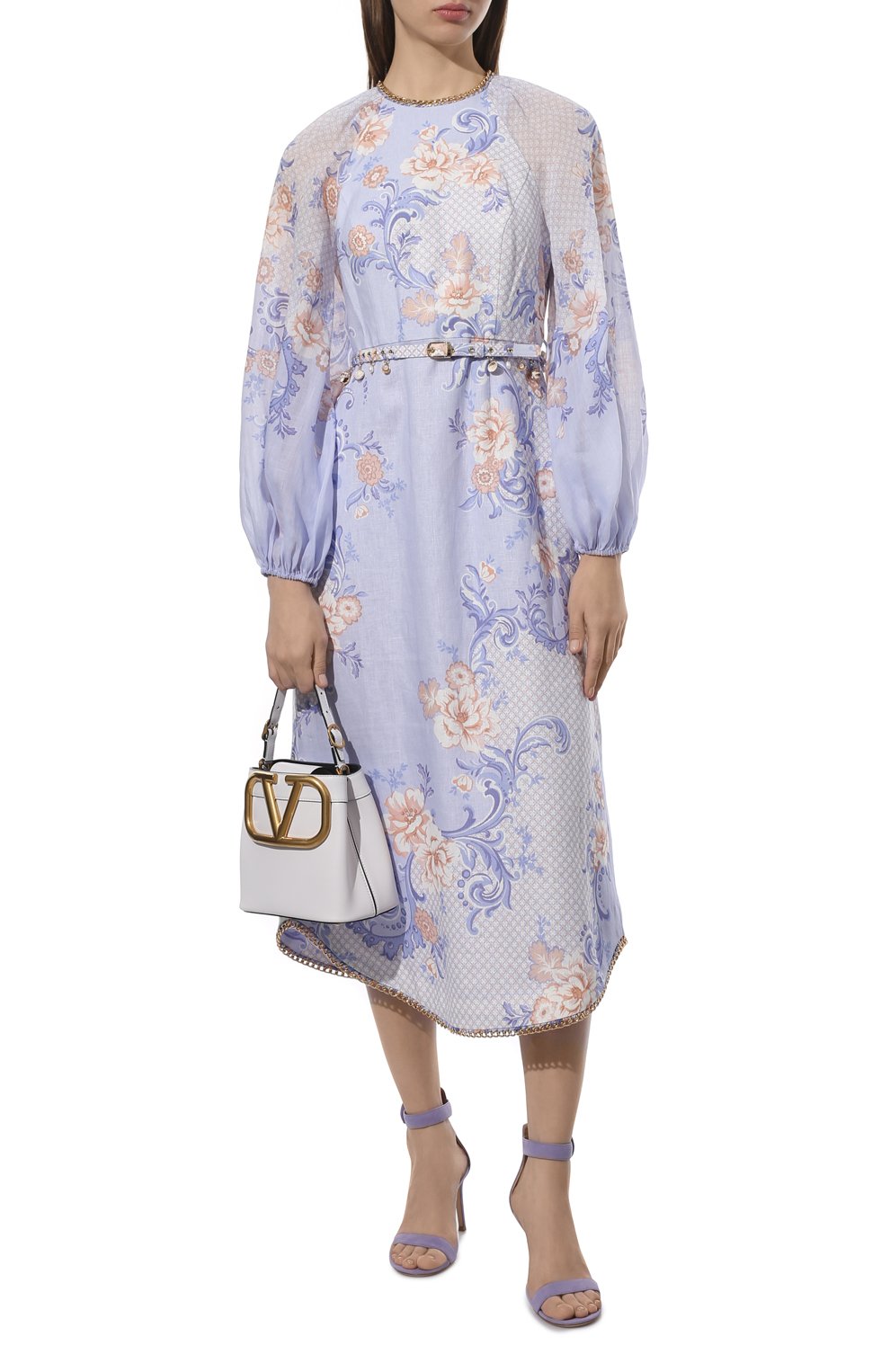 Льняное платье ZIMMERMANN голубого цвета по цене 135000 руб., арт. 2879DP0S, фото 2 Льняное платье ZIMMERMANN, арт. 2879DP0S, фото 2