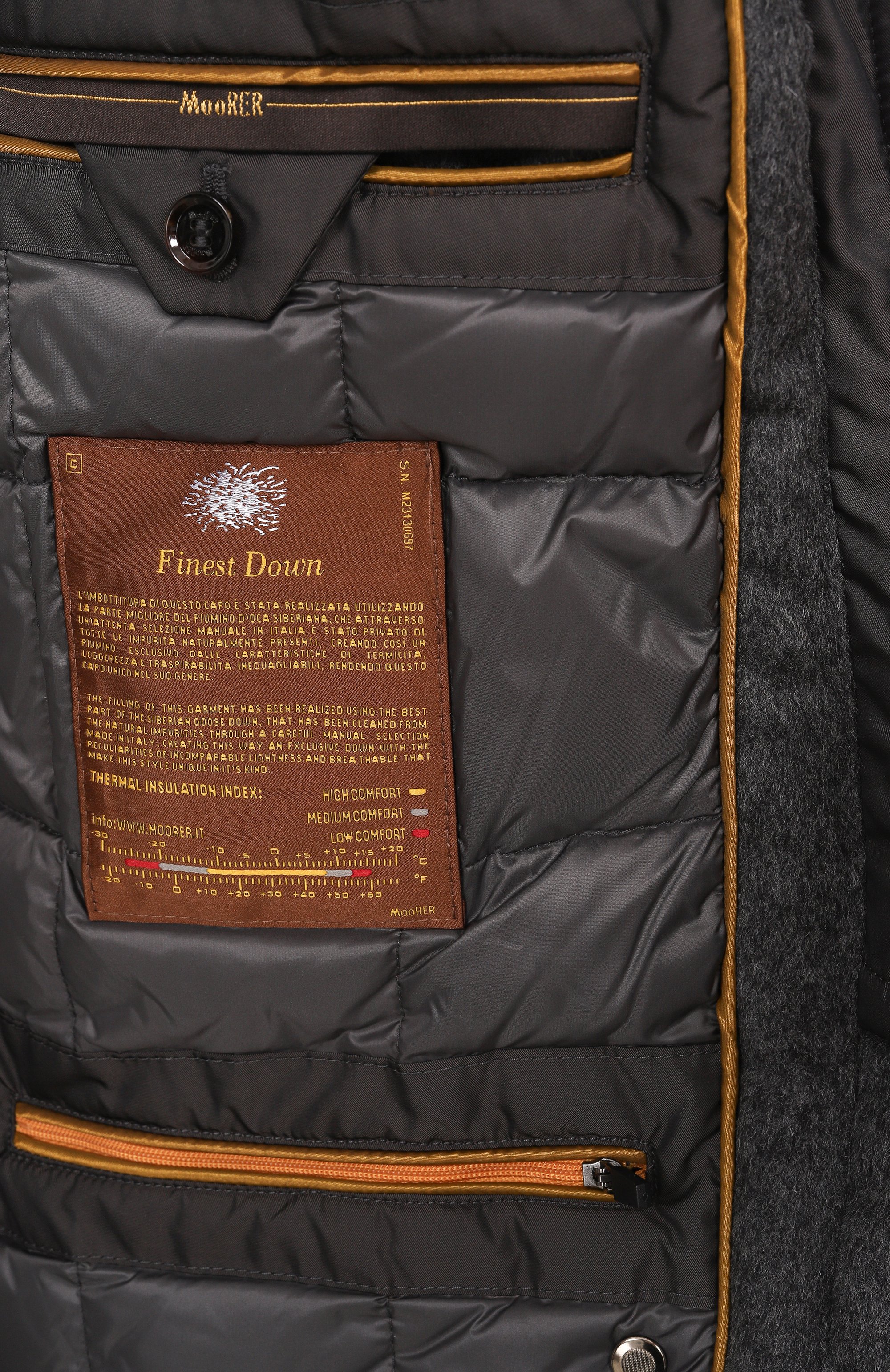 Пальто bond-fur с воротником из овчины MOORER, арт. B0ND/FUR-LE, фото 8