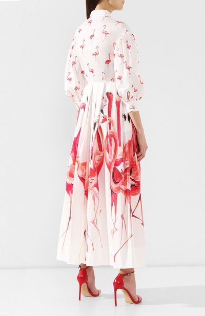 Хлопковое платье SARA ROKA розового цвета по цене 43400 руб., арт. LISSY L0NG/SS19-31, фото 4 Хлопковое платье SARA ROKA, арт. LISSY L0NG/SS19-31, фото 4