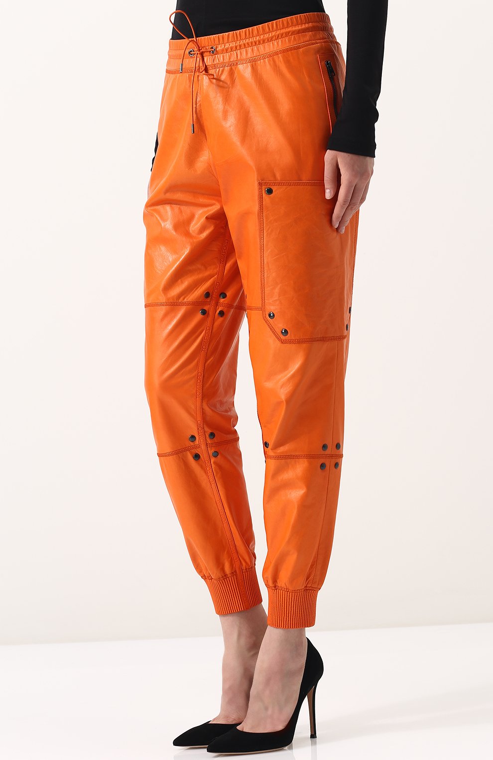 Однотонные кожаные джоггеры TOM FORD, арт. PAL642-LEX182, фото 3