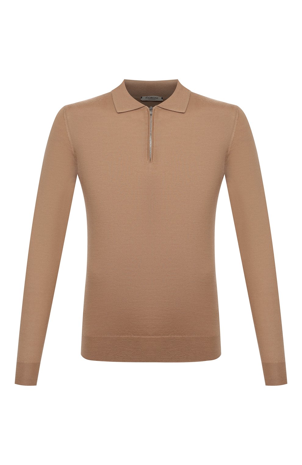 Кашемировое поло FIORONI темно-бежевого цвета по цене 88500 руб., арт. MK21008C2, фото 1 Кашемировое поло FIORONI, арт. MK21008C2, фото 1