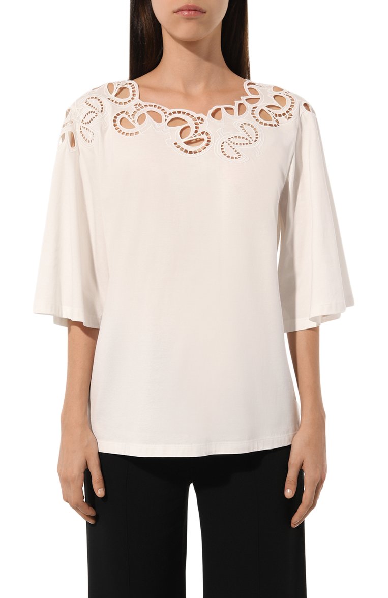 Хлопковый топ ELIE SAAB, арт. TS001, фото 1