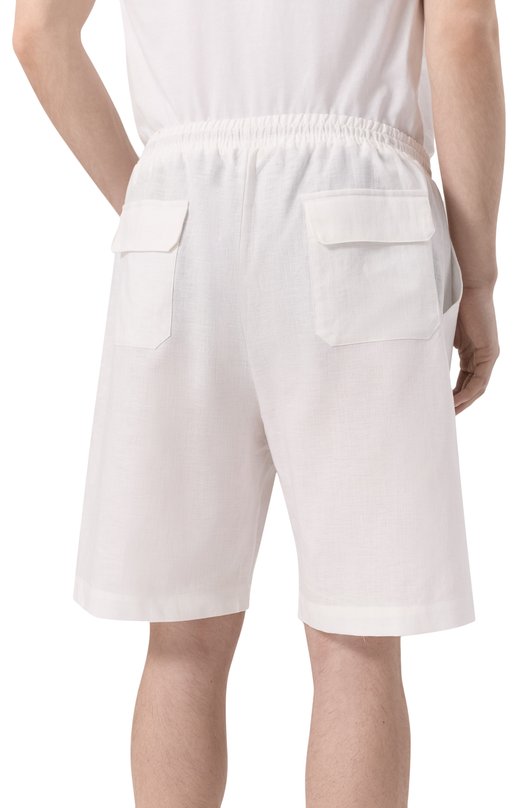 Шорты изо льна и хлопка Zimmerli 27100 Белый  27100 Фото 4