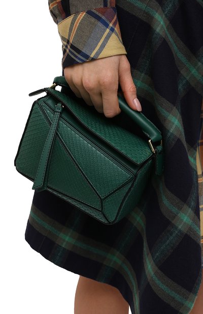 Сумка puzzle mini из кожи питона LOEWE, арт. A510U95X23/PBIV, фото 2