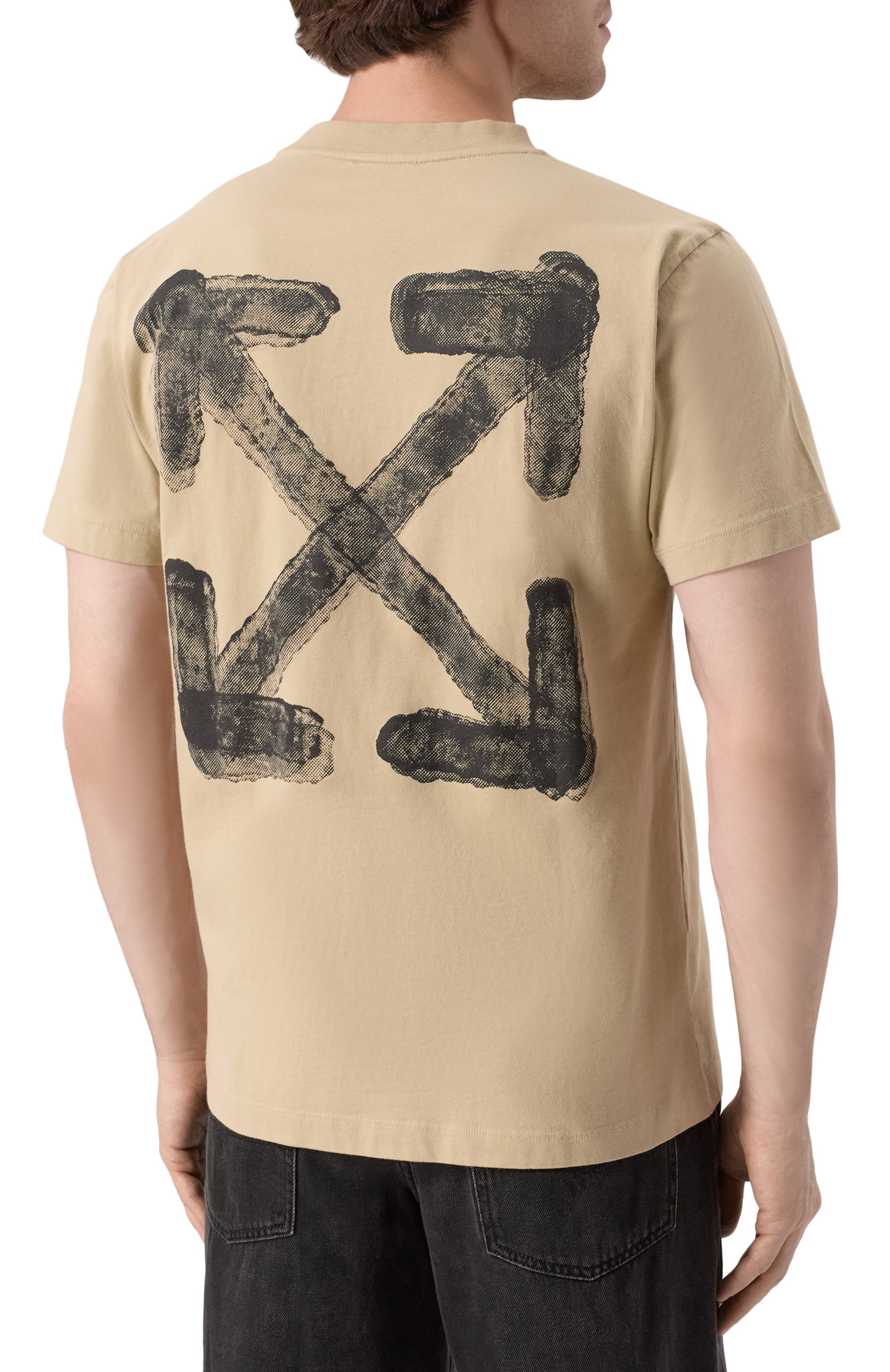 Хлопковая футболка OFF-WHITE, арт. 0MAA027S25JER00B, фото 4