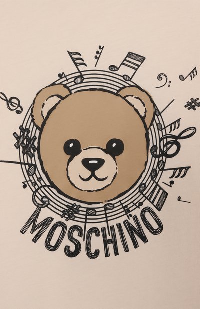 Хлопковая футболка MOSCHINO, арт. H0M058/LAA10/10-14, фото 3