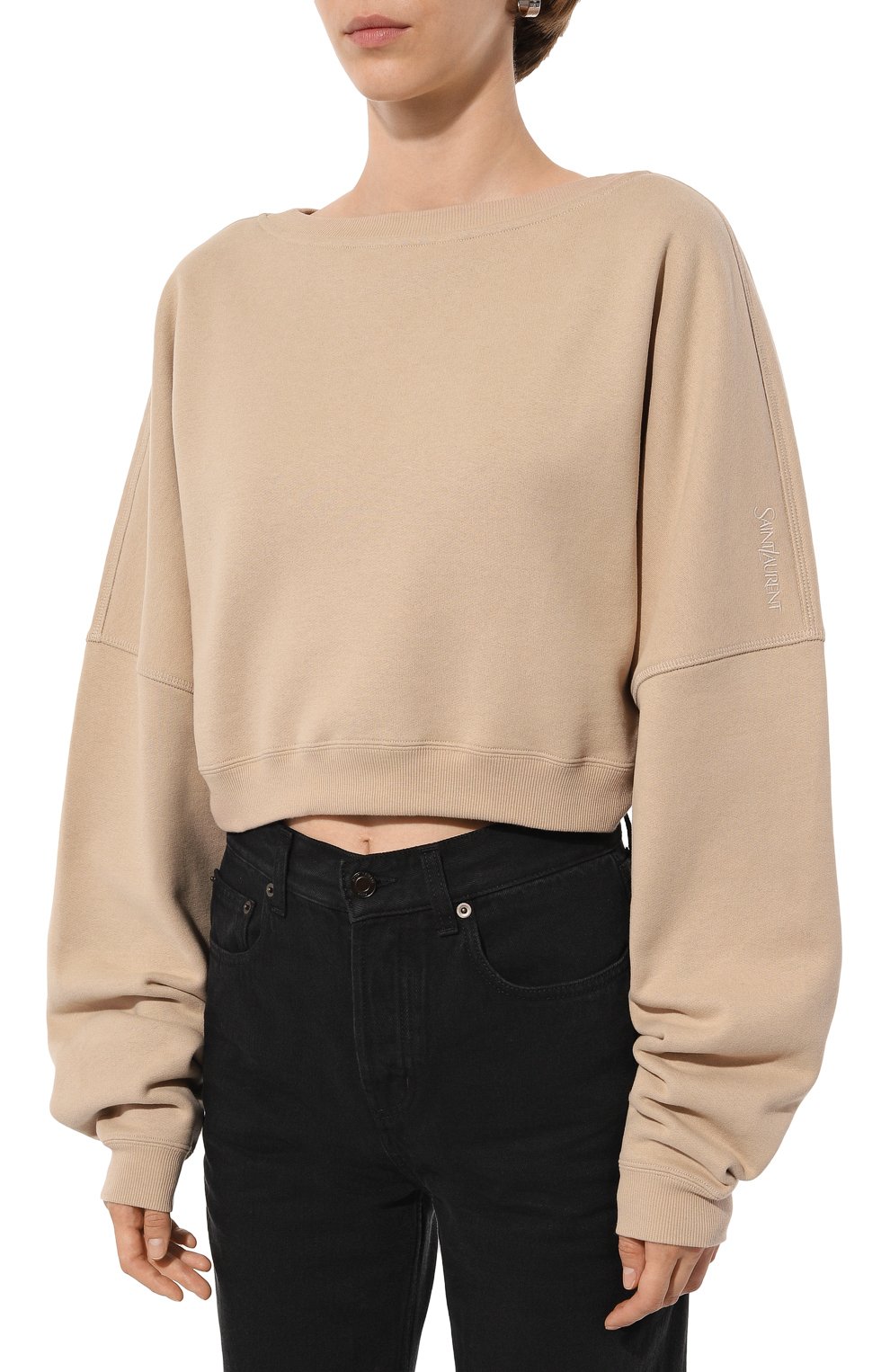 Хлопковый свитшот SAINT LAURENT, арт. 770879/Y36SW, фото 3