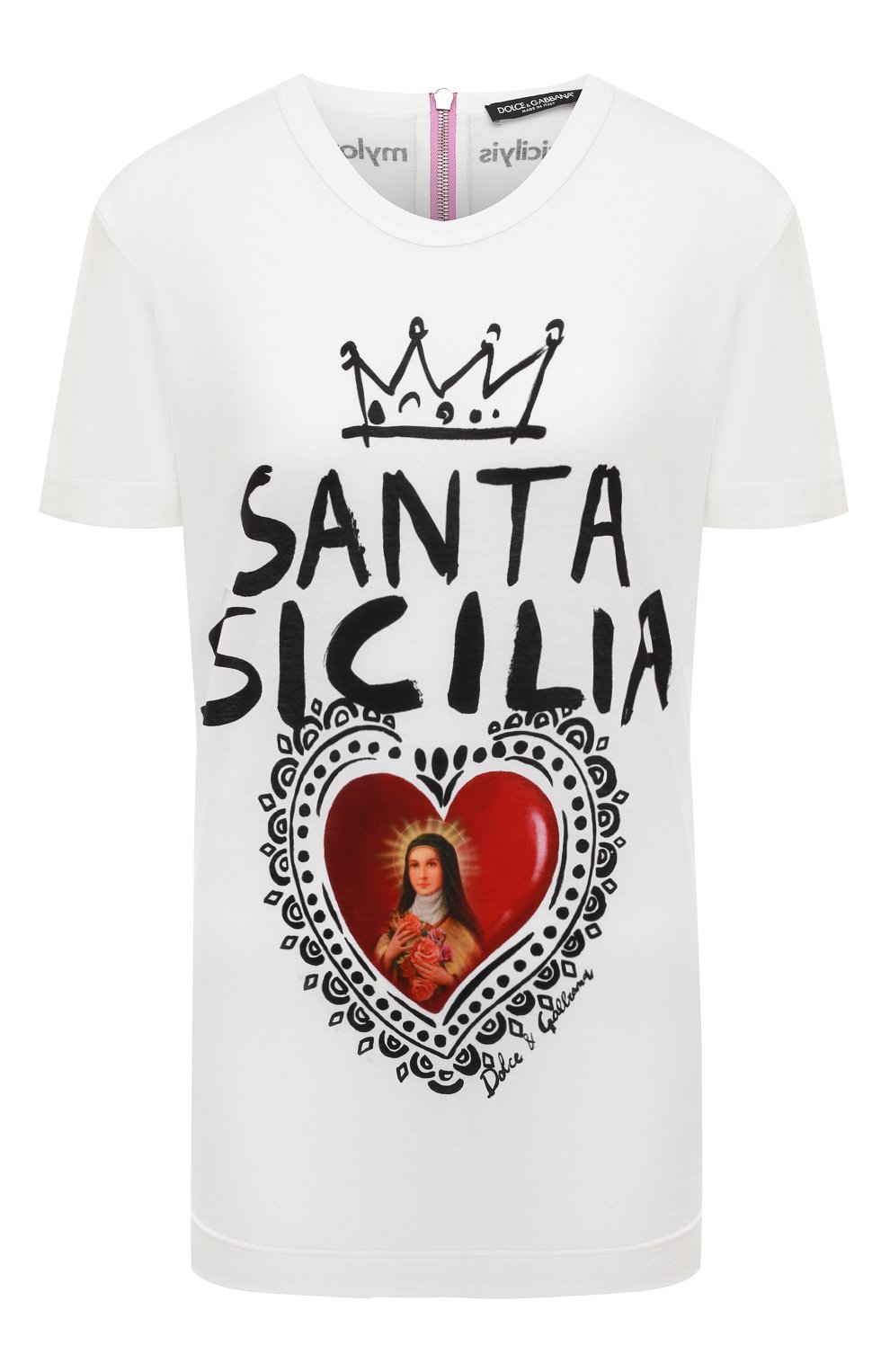 Хлопковая футболка DOLCE & GABBANA, арт. F8K62T/FH7SU/0UTLET AW22-23, фото 1