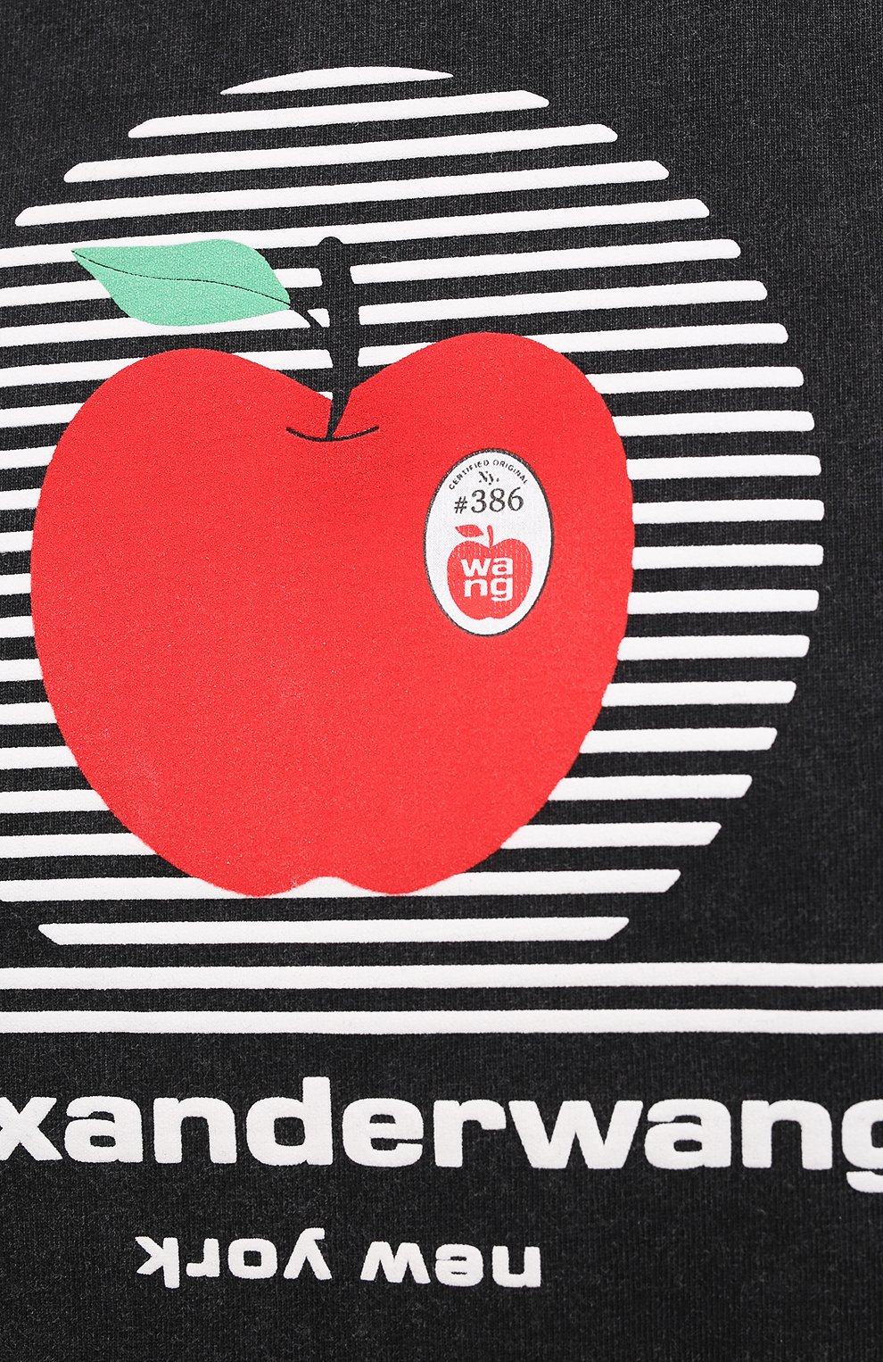 Хлопковая футболка ALEXANDER WANG черного цвета по цене 17350 руб., арт. UCC2211421, фото 5 Хлопковая футболка ALEXANDER WANG, арт. UCC2211421, фото 5