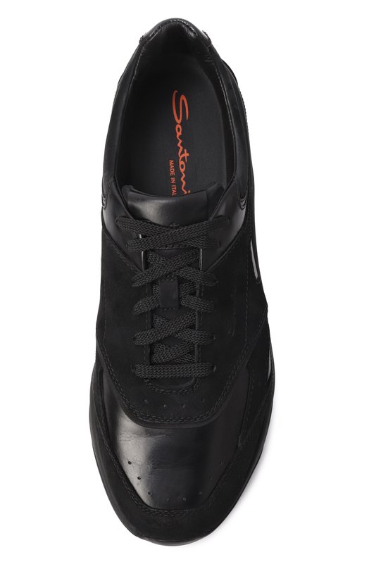 Кожаные кроссовки Innova Santoni MBIG22112NERTK0H Чёрный  MBIG22112NERTK0H Фото 6