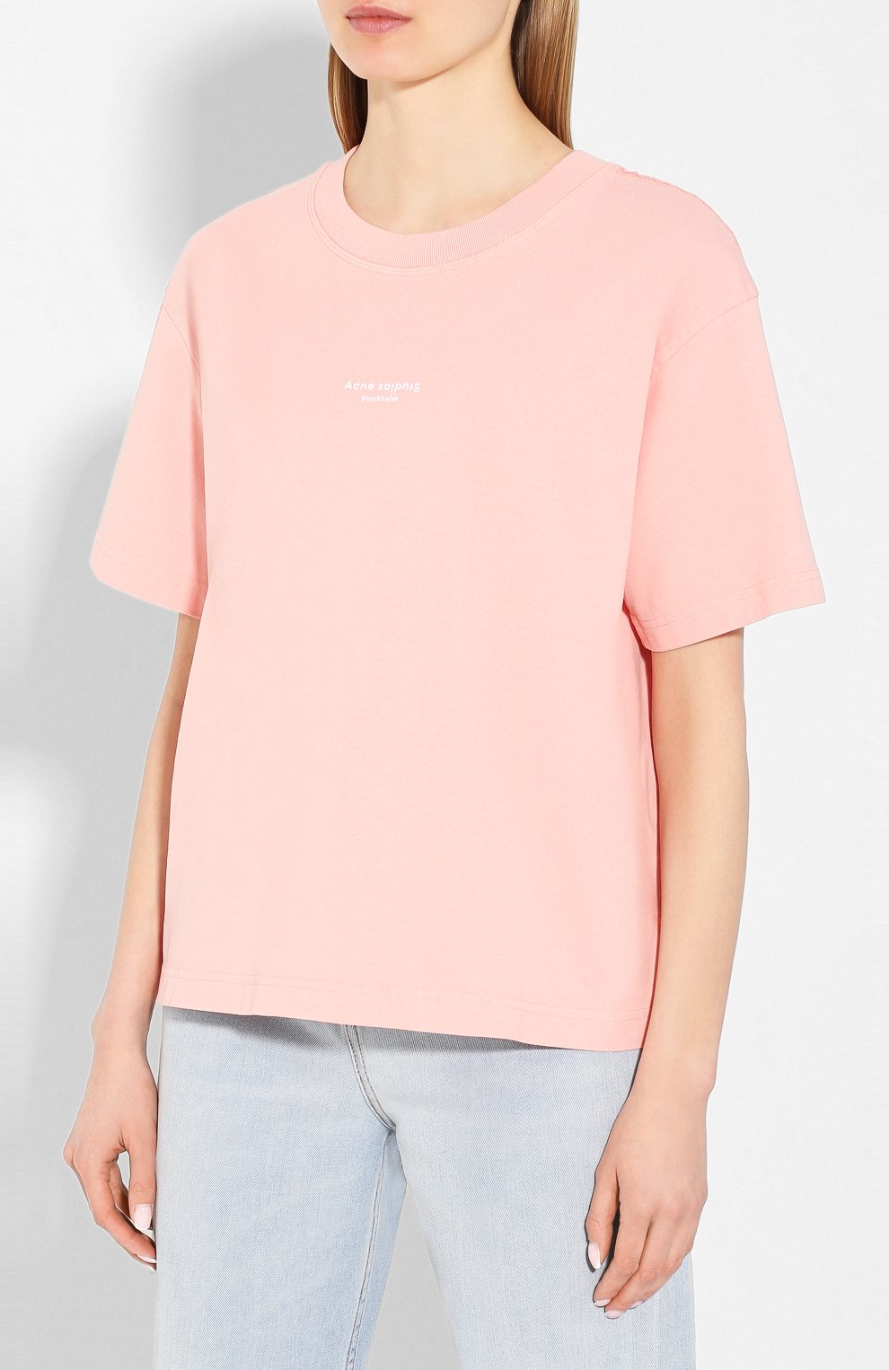 Хлопковая футболка ACNE STUDIOS, арт. AL0135, фото 3