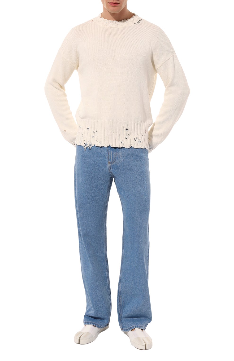 Хлопковый свитер MARNI, арт. GCMG0210A0/UFC652, фото 2