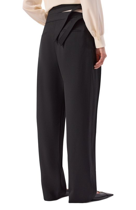 Шерстяные брюки Chloé CH26SPA08067 Чёрный  CH26SPA08067 Фото 4