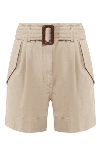 Женские хлопковые шорты BRUNELLO CUCINELLI, арт. MQ680P5432