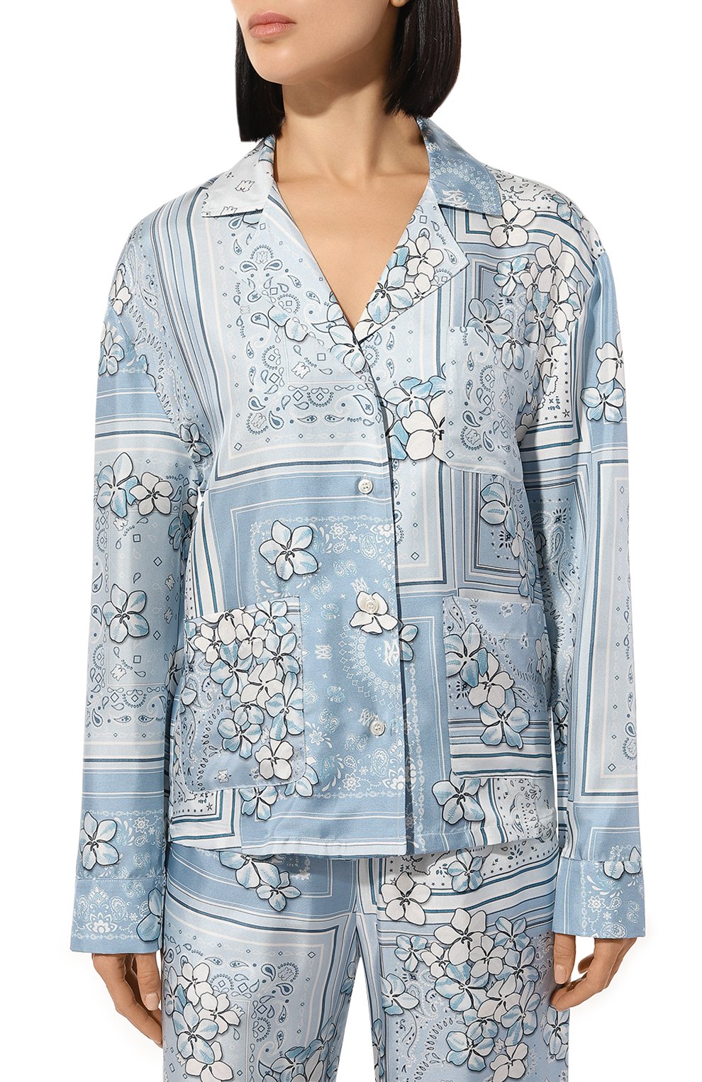 Шелковая блузка AMIRI, арт. AWSTCA1011, фото 3