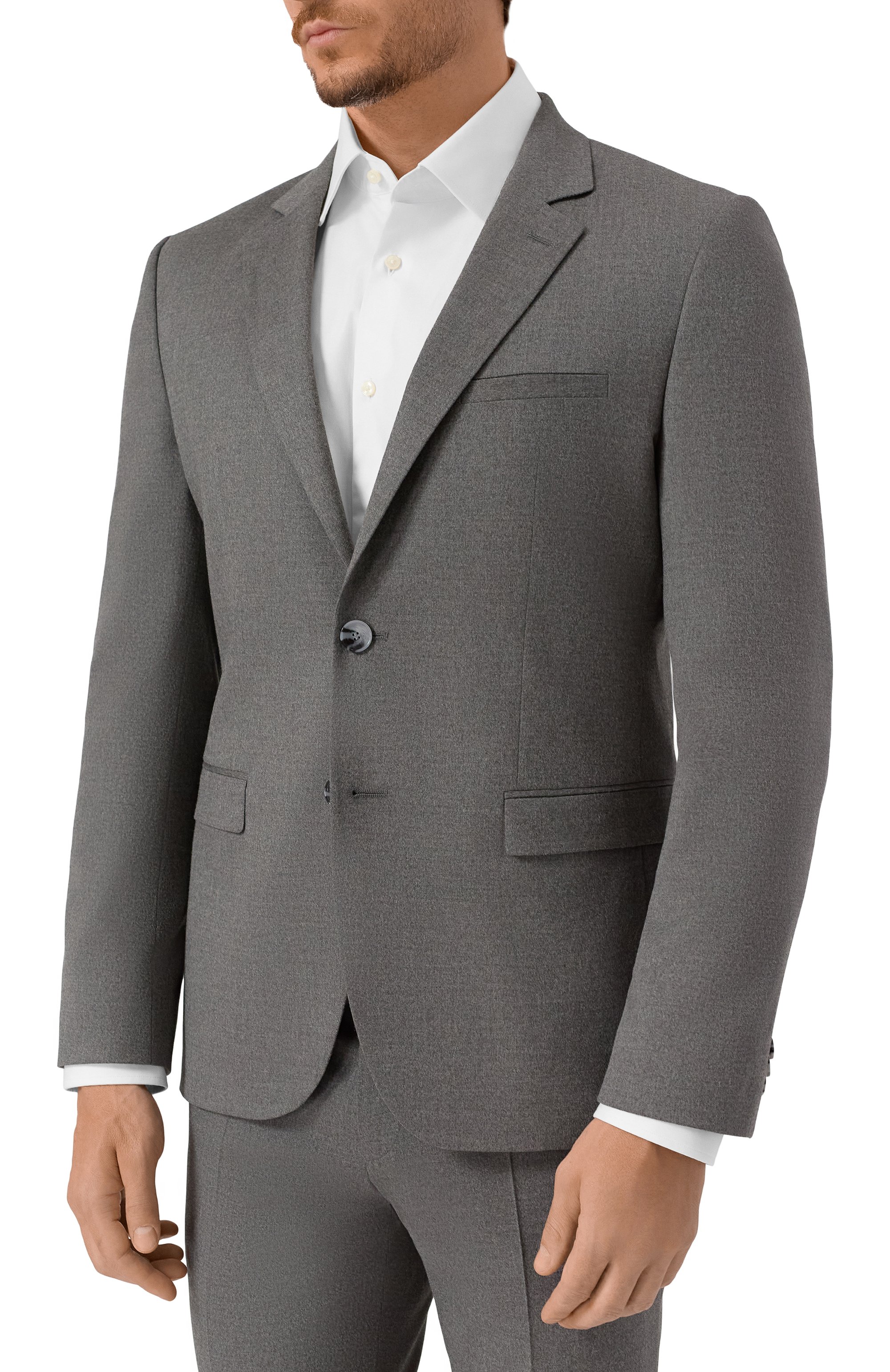 Костюм HUGO серого цвета по цене 54950 руб., арт. 50547288, фото 2 Костюм HUGO, арт. 50547288, фото 2