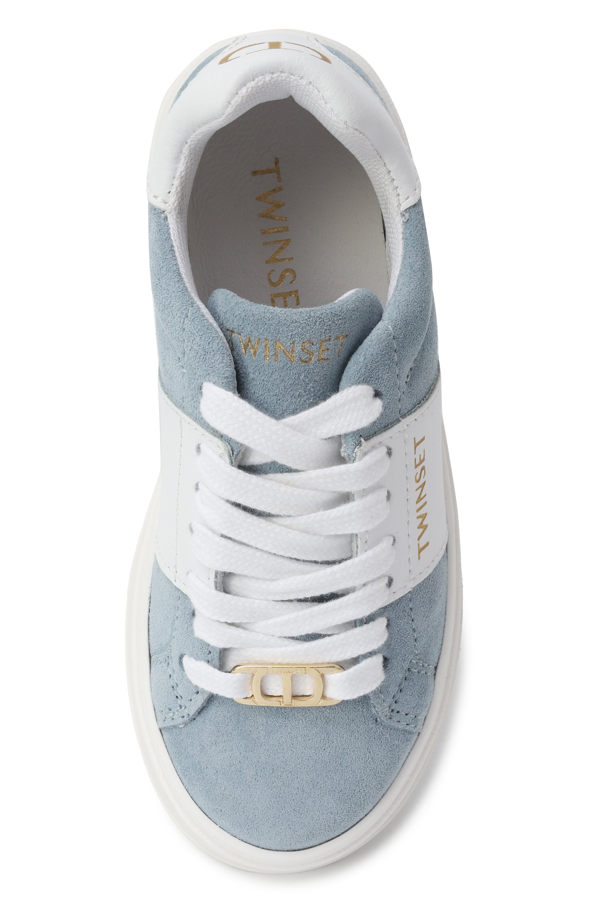 Замшевые кеды TWINSET, арт. 251GCJ01C/30-34, фото 4