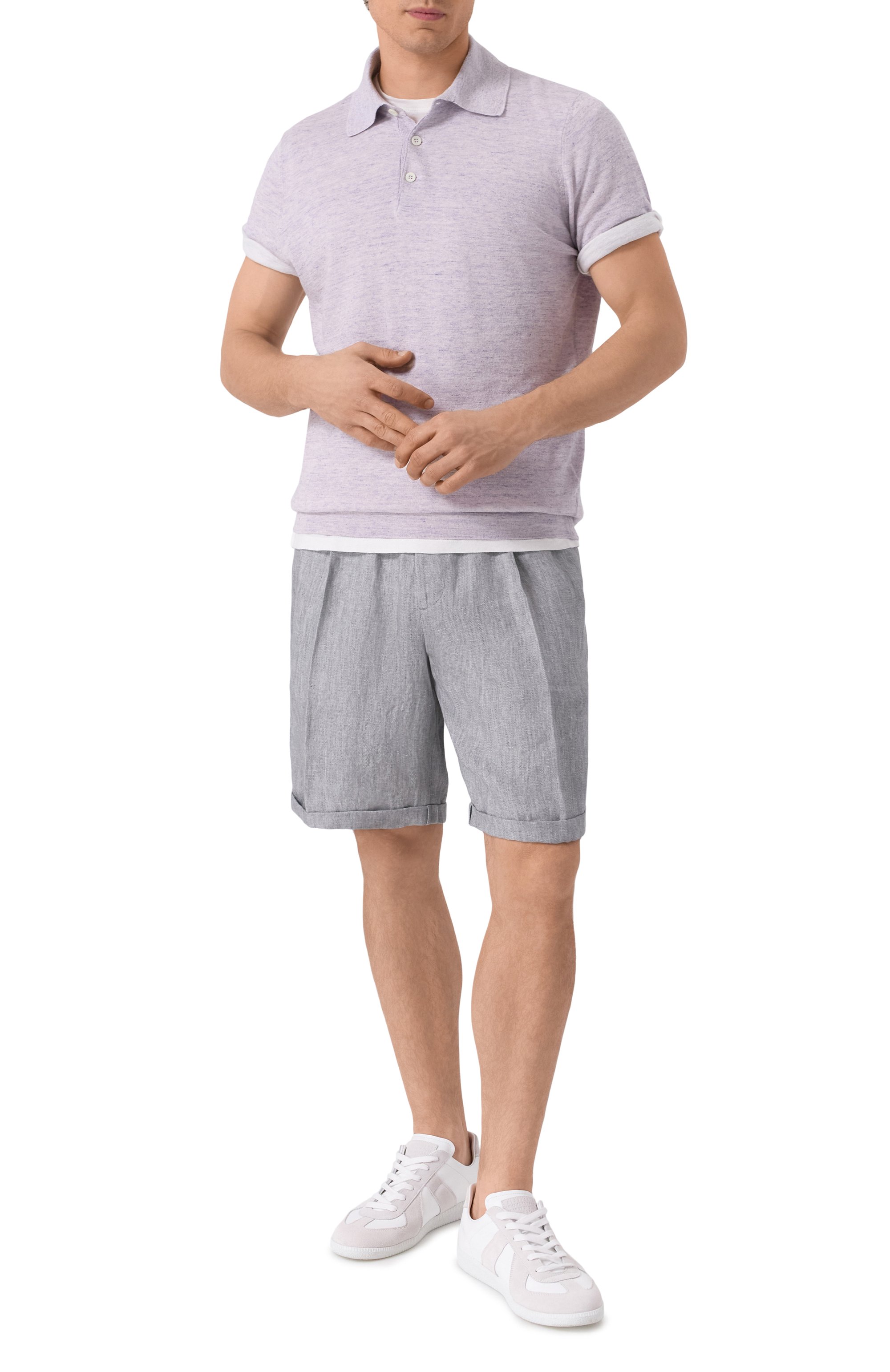 Поло изо льна и хлопка BRUNELLO CUCINELLI, арт. M2L00315, фото 2