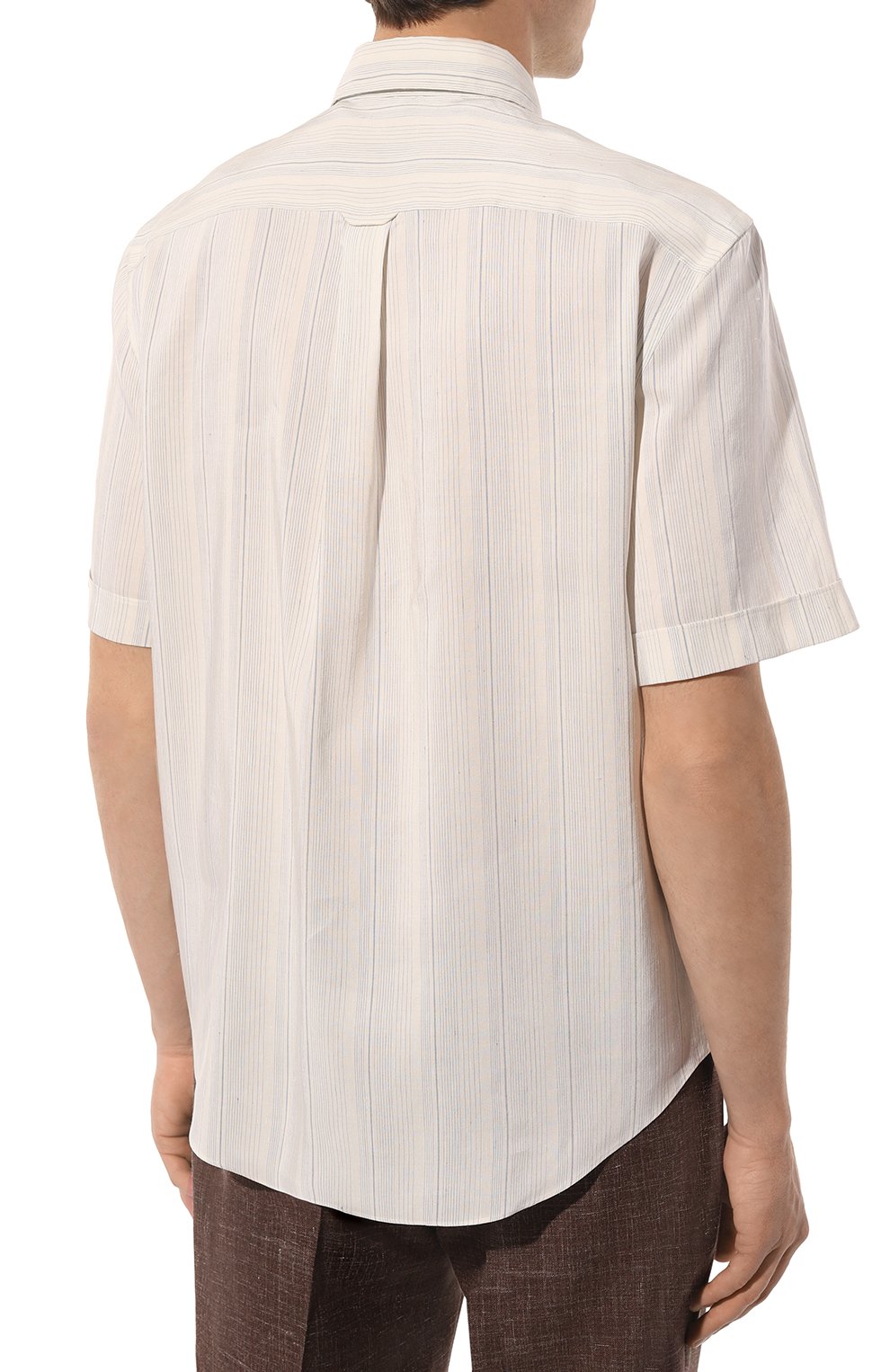 Рубашка изо льна и шелка ZEGNA, арт. UDX45A7/SCP7, фото 4