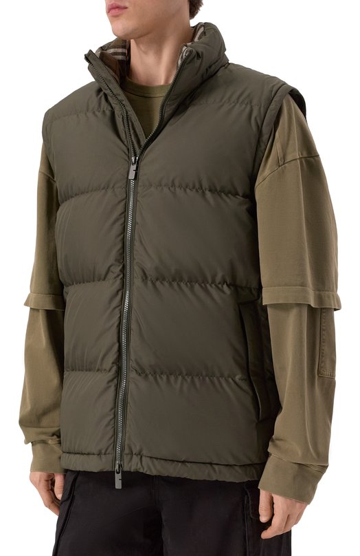 Пуховик Burberry 8110362 Хаки  8110362 Фото 7