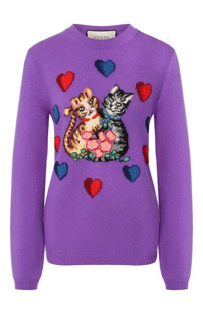 Женский шерстяной пуловер GUCCI, арт. 579955/XKAWH