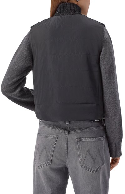 Жилет из шерсти и кашемира GRAN SASSO черного цвета по цене 75500 руб., арт. 78270/68670, фото 4 Жилет из шерсти и кашемира GRAN SASSO, арт. 78270/68670, фото 4