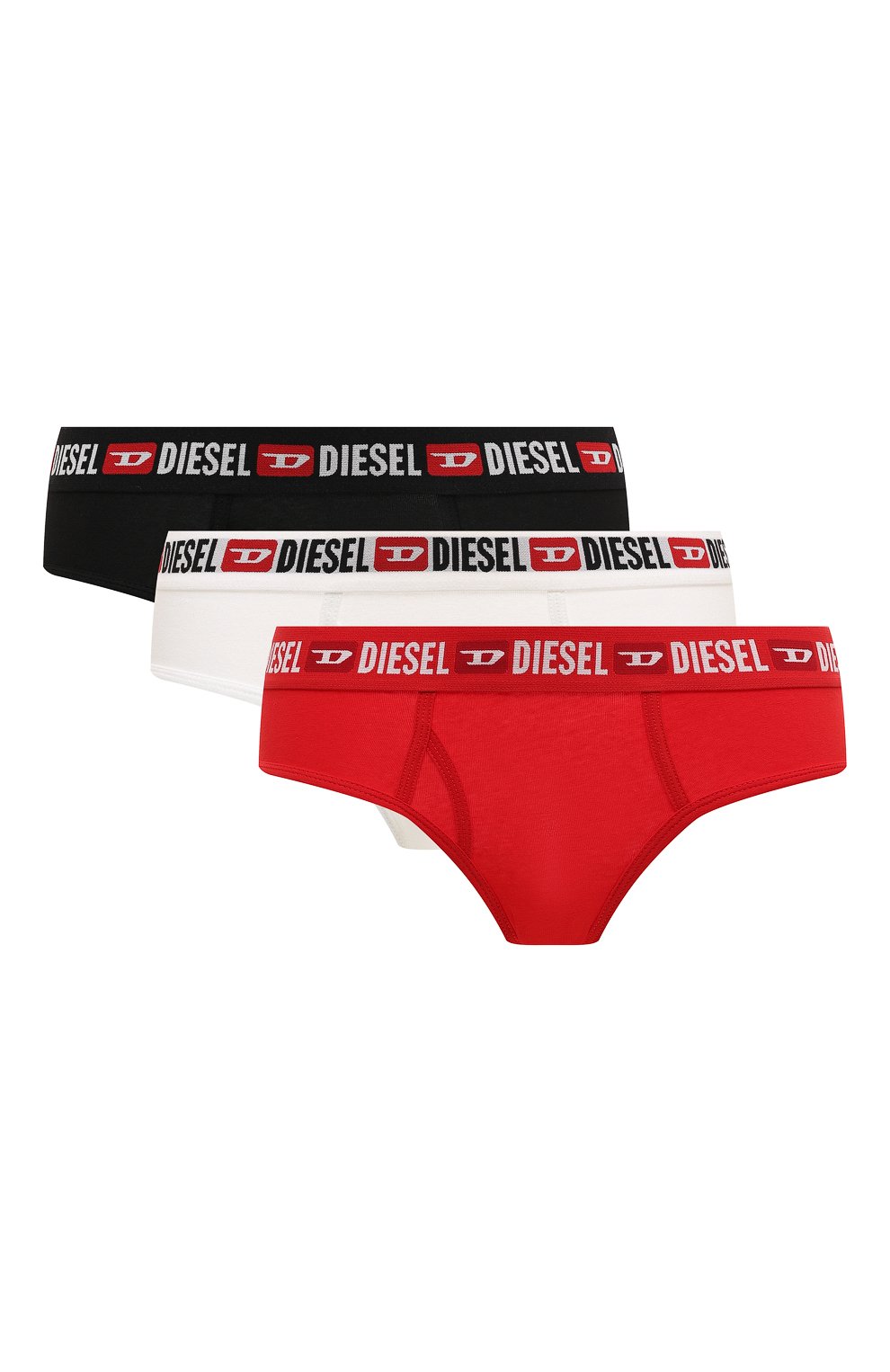 Комплект из трех пар трусов DIESEL разноцветного цвета по цене 4620 руб., арт. 00SQZS/0EAXL, фото 1 Комплект из трех пар трусов DIESEL, арт. 00SQZS/0EAXL, фото 1