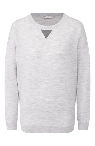 Женский пуловер из смеси шерсти и кашемира BRUNELLO CUCINELLI, арт. M14814500