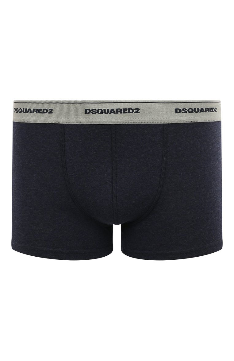 Мужские хлопковые боксеры DSQUARED2 темно-синего цвета, арт. D9LC64800 | Фото 1 (Нос: Не проставлено; Материал сплава: Проставлено; Материал внешний: Хлопок; Кросс-КТ: бельё; Мужское Кросс-КТ: Трусы; Трусы М: Боксеры)