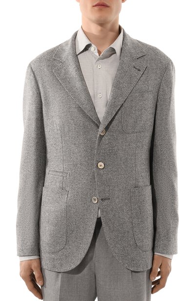 Пиджак из шерсти и шелка BRUNELLO CUCINELLI, арт. MY4527BND, фото 5