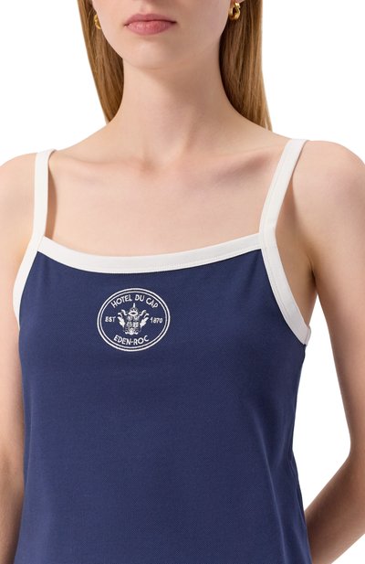 Хлопковая майка sporty & rich x hotel du cap-eden-roc SPORTY AND RICH, арт. T007960666BL107, фото 5