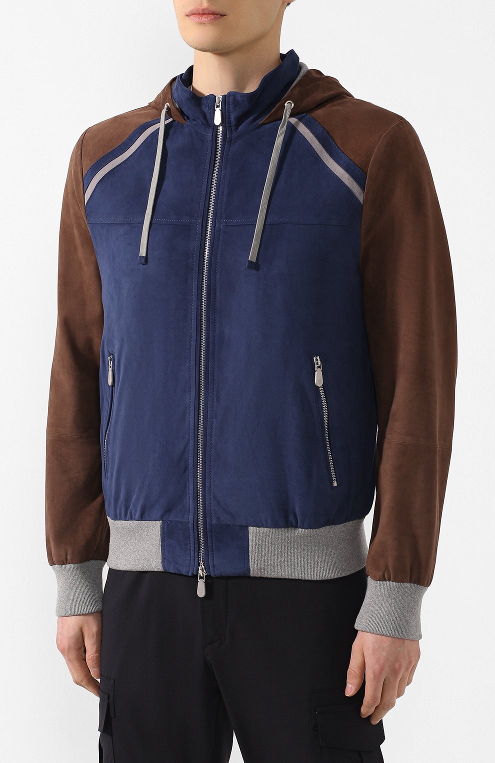 Замшевый бомбер ELEVENTY PLATINUM, арт. A75GBTA21 PEL0A011, фото 3