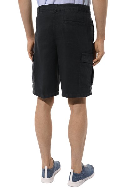 Льняные шорты 120% LINO, арт. 32ALIM29D4/D943/000, фото 4