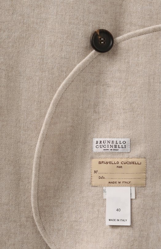 Кашемировое пальто Brunello Cucinelli MD5589813 Кремовый  MD5589813 Фото 6