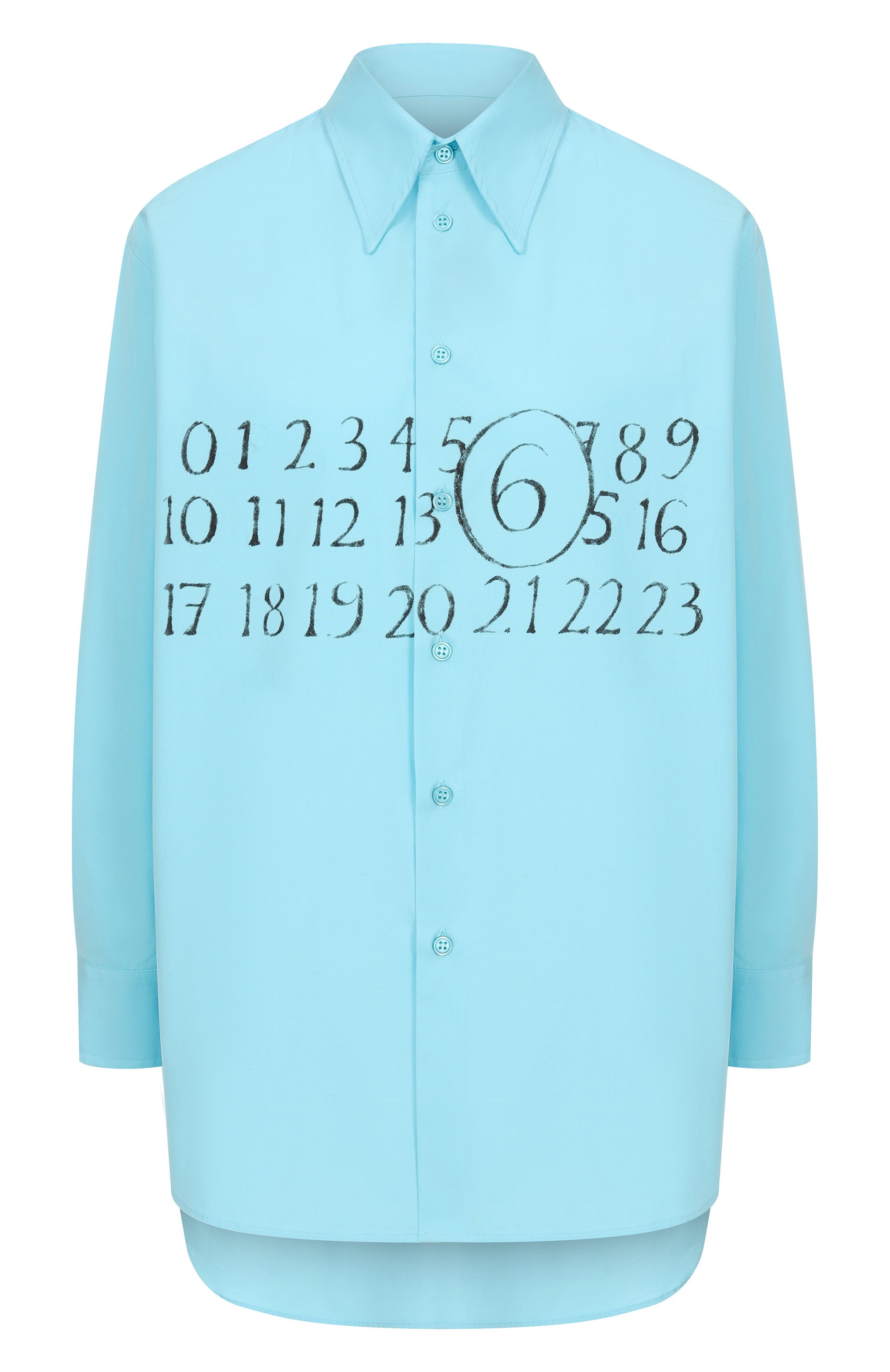 Хлопковая рубашка MM6, арт. S52DT0047/M35152, фото 1