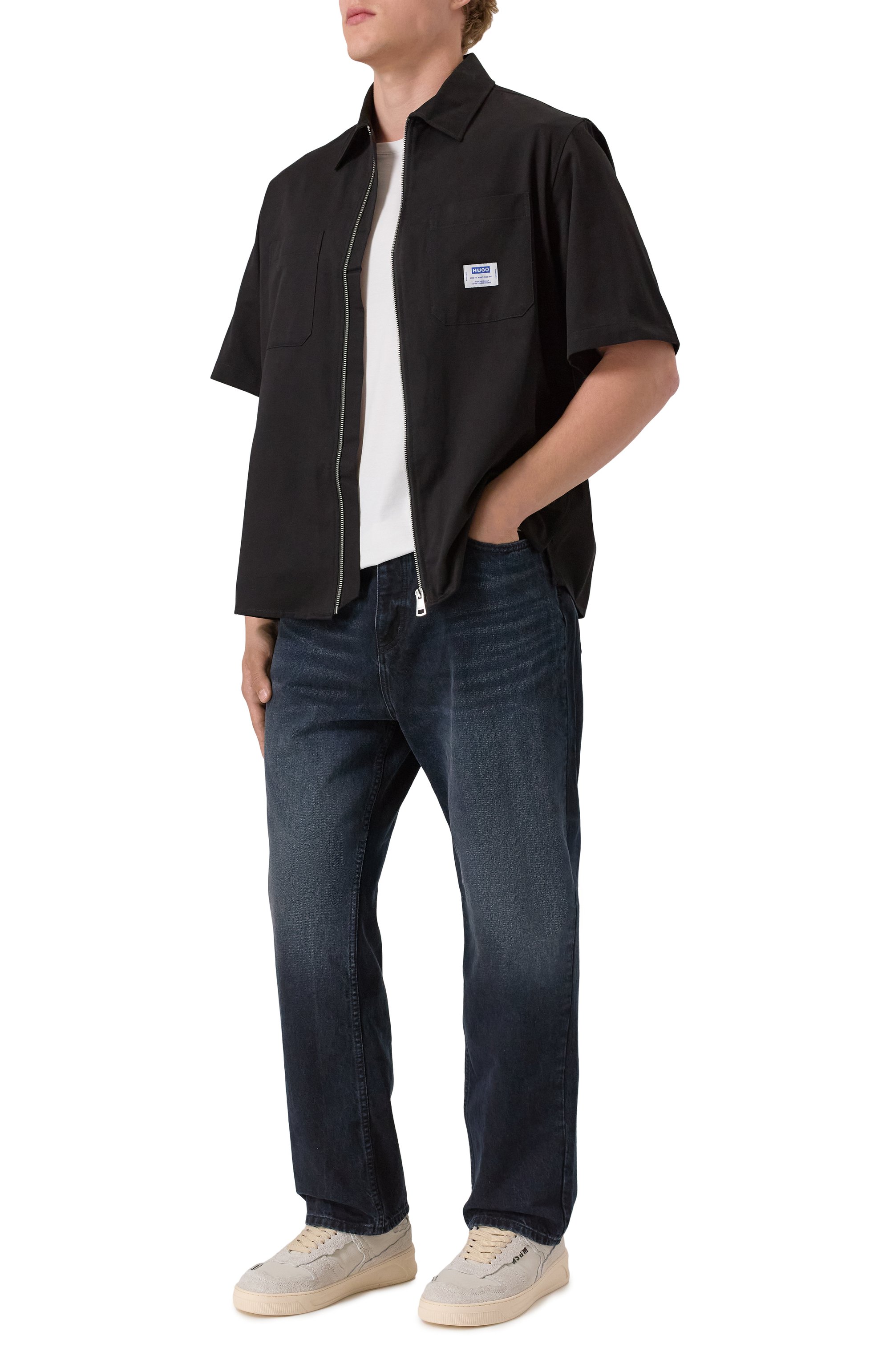 Хлопковая рубашка HUGO BLUE, арт. 50545166, фото 2