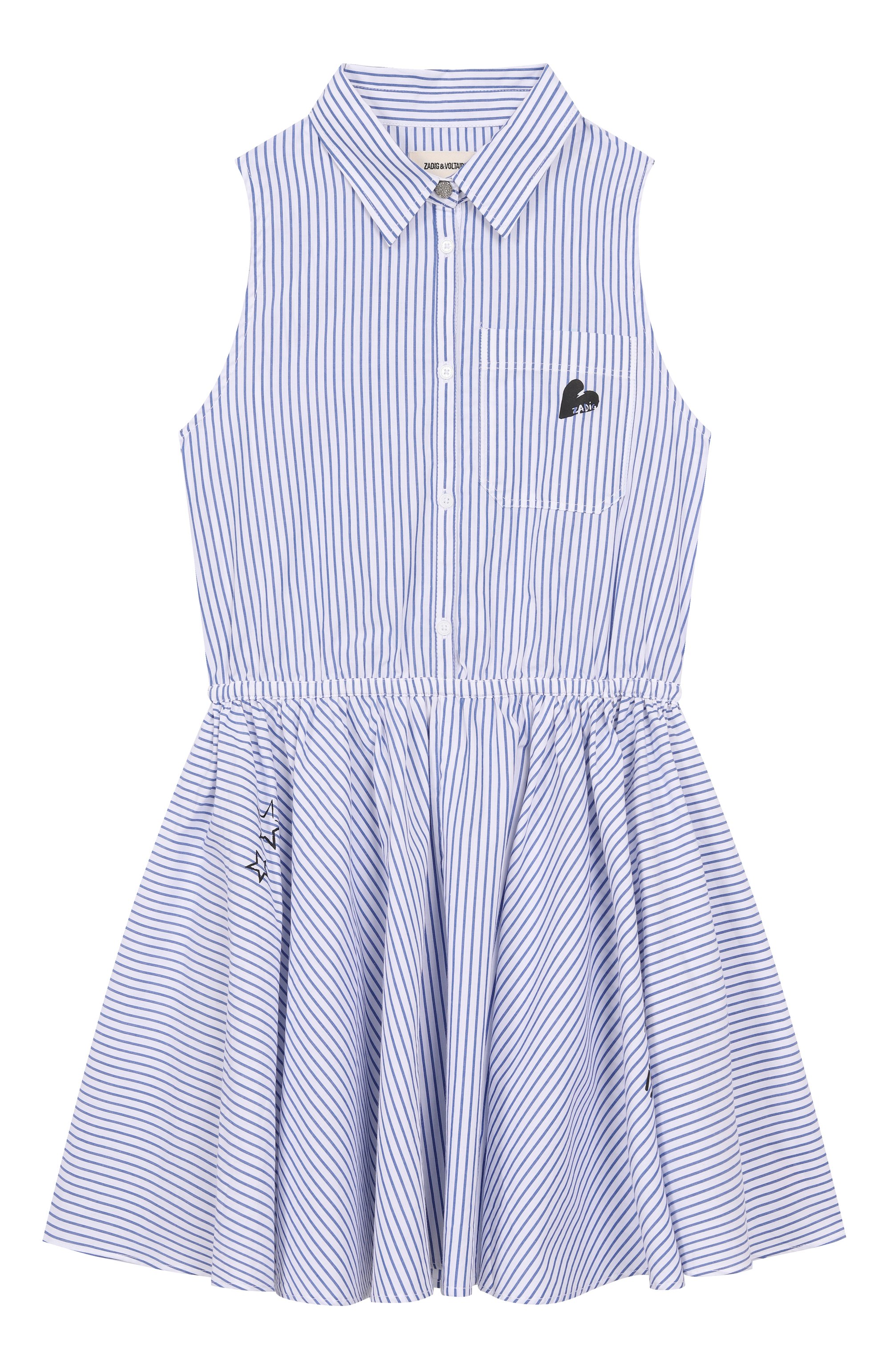 Хлопковое платье-рубашка ZADIG AND VOLTAIRE, арт. X60339, фото 1