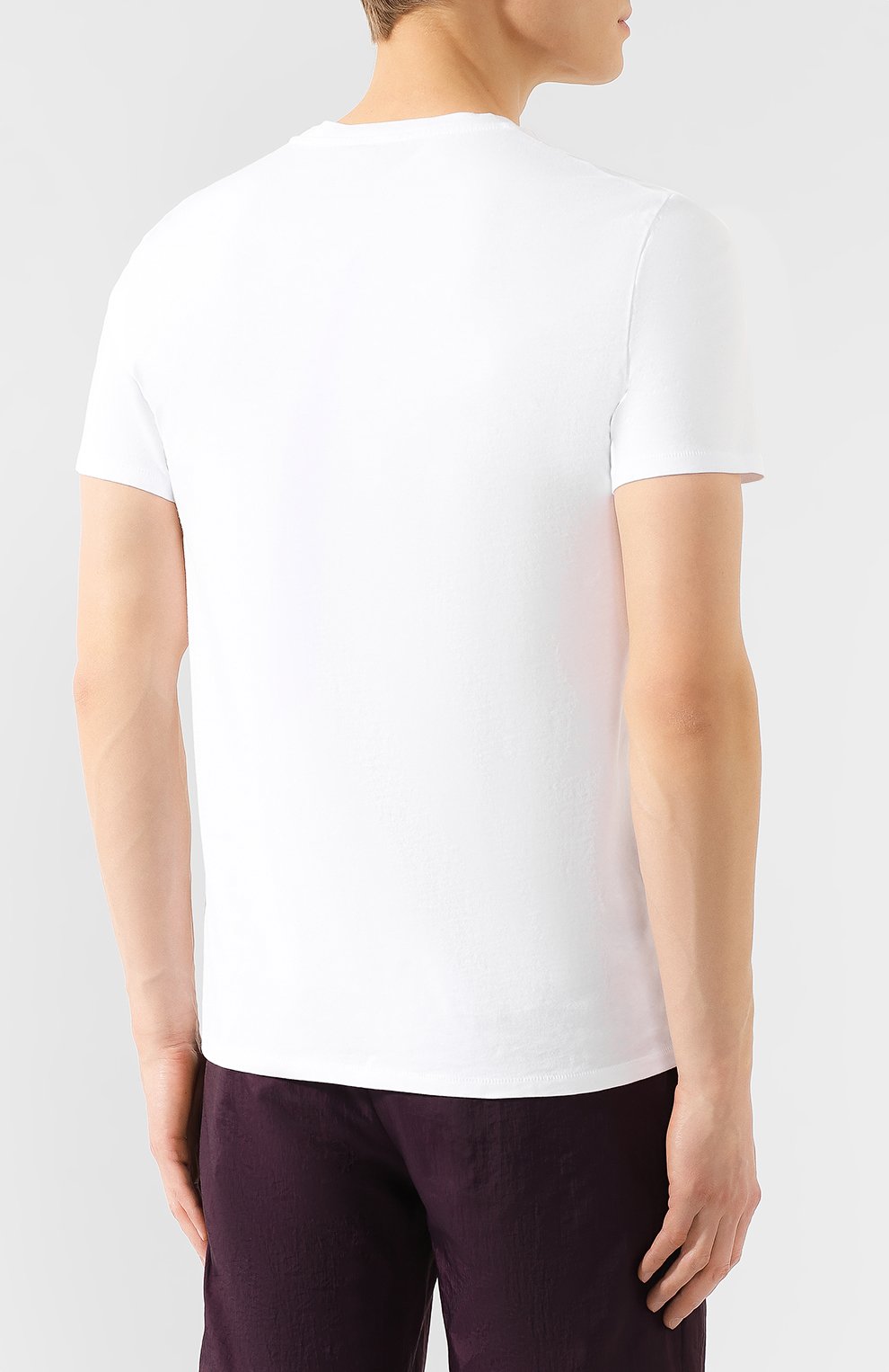 Хлопковая футболка JUST CAVALLI белого цвета по цене 7995 руб., арт. S03GC0514/N20663, фото 4 Хлопковая футболка JUST CAVALLI, арт. S03GC0514/N20663, фото 4