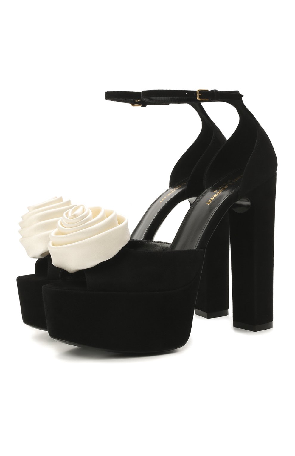 Замшевые босоножки jodie SAINT LAURENT, арт. 650344/CADB0, фото 1