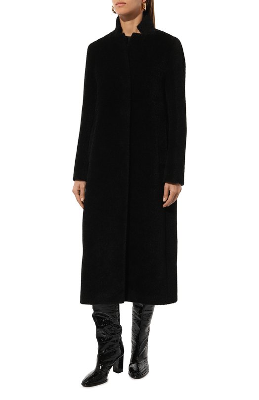 Шерстяное пальто Cinzia Rocca UR02001/64C1 Чёрный  UR02001/64C1 Фото 3