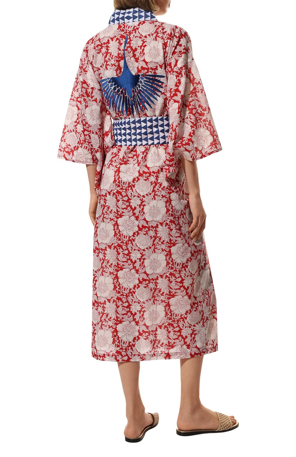 Хлопковое кимоно KLEED LOUNGEWEAR, арт. RED SAMBAR KIM0N0, фото 4