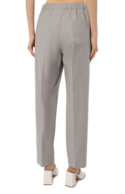 Брюки из хлопка и шелка MM6, арт. S52KA0406/S76430, фото 4