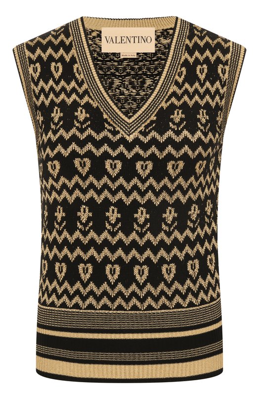 Жилет из шерсти и вискозы Valentino 7B3KM06C/9H0 Разноцветный 7B3KM06C/9H0