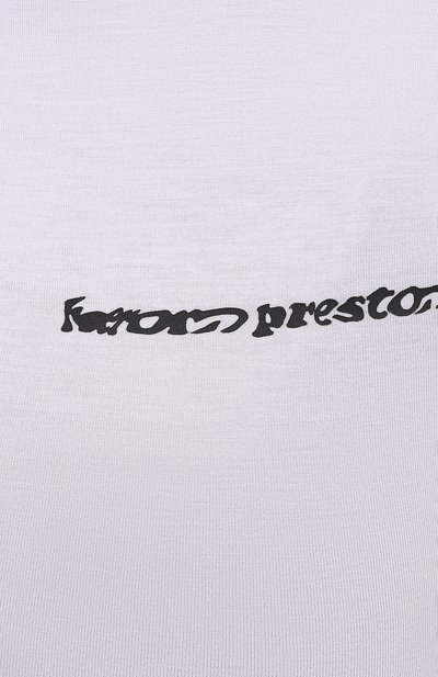 Футболка из вискозы HERON PRESTON белого цвета по цене 19600 руб., арт. HWAA022R21JER0010110, фото 5 Футболка из вискозы HERON PRESTON, арт. HWAA022R21JER0010110, фото 5