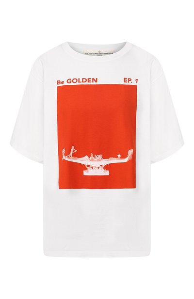 Женская хлопковая футболка GOLDEN GOOSE DELUXE BRAND, арт. G34WP026.F2