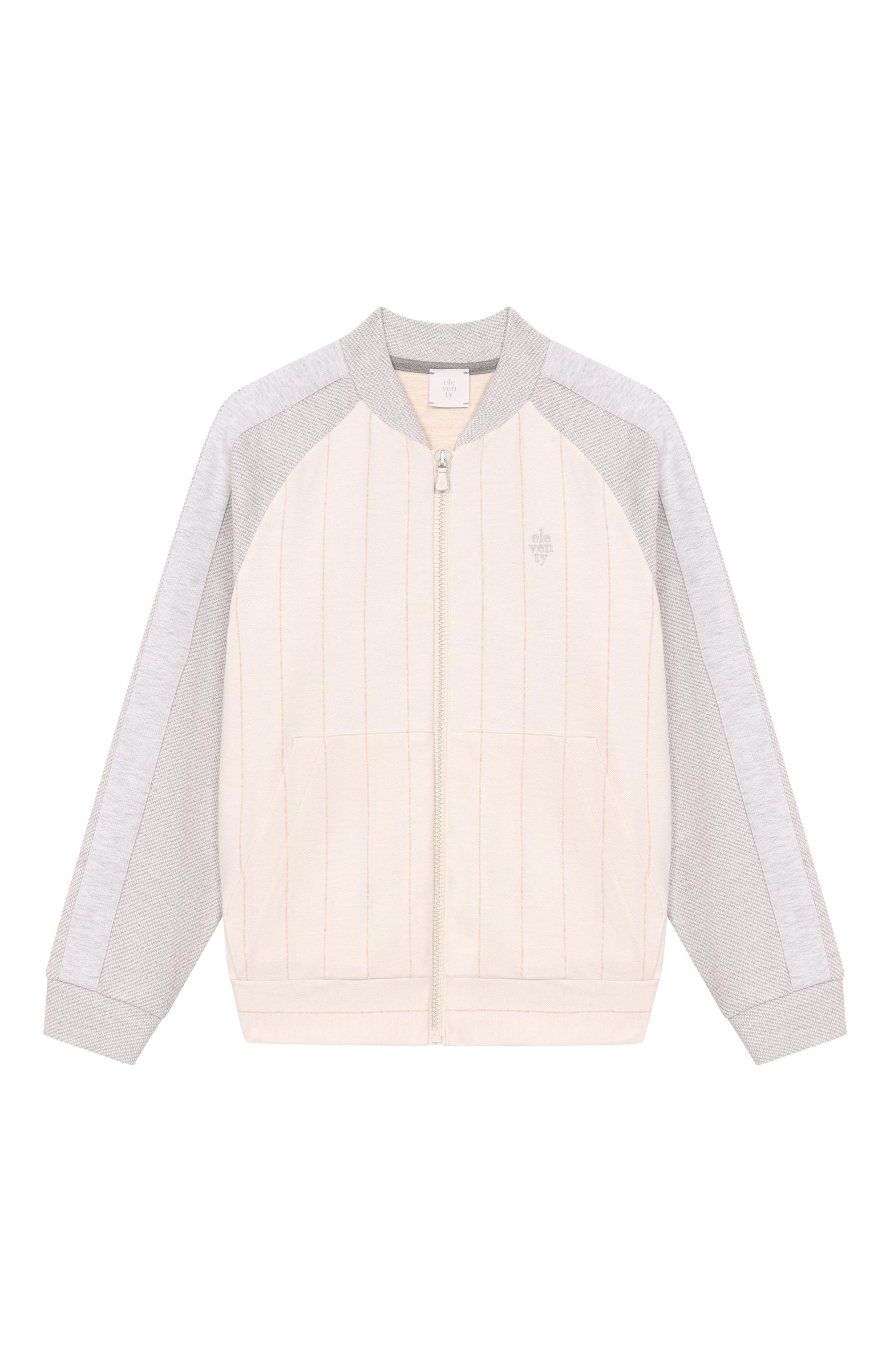 Толстовка из вискозы ELEVENTY кремового цвета по цене 29950 руб., арт. EY4P10/J0548, фото 1 Толстовка из вискозы ELEVENTY, арт. EY4P10/J0548, фото 1