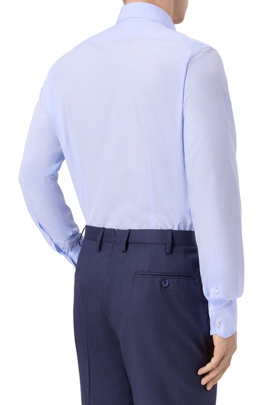Хлопковая сорочка Zilli CLAB03M010004851U Голубой  CLAB03M010004851U Фото 4