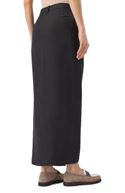 Юбка из вискозы и льна BRUNELLO CUCINELLI, арт. MH126G3814, фото 4