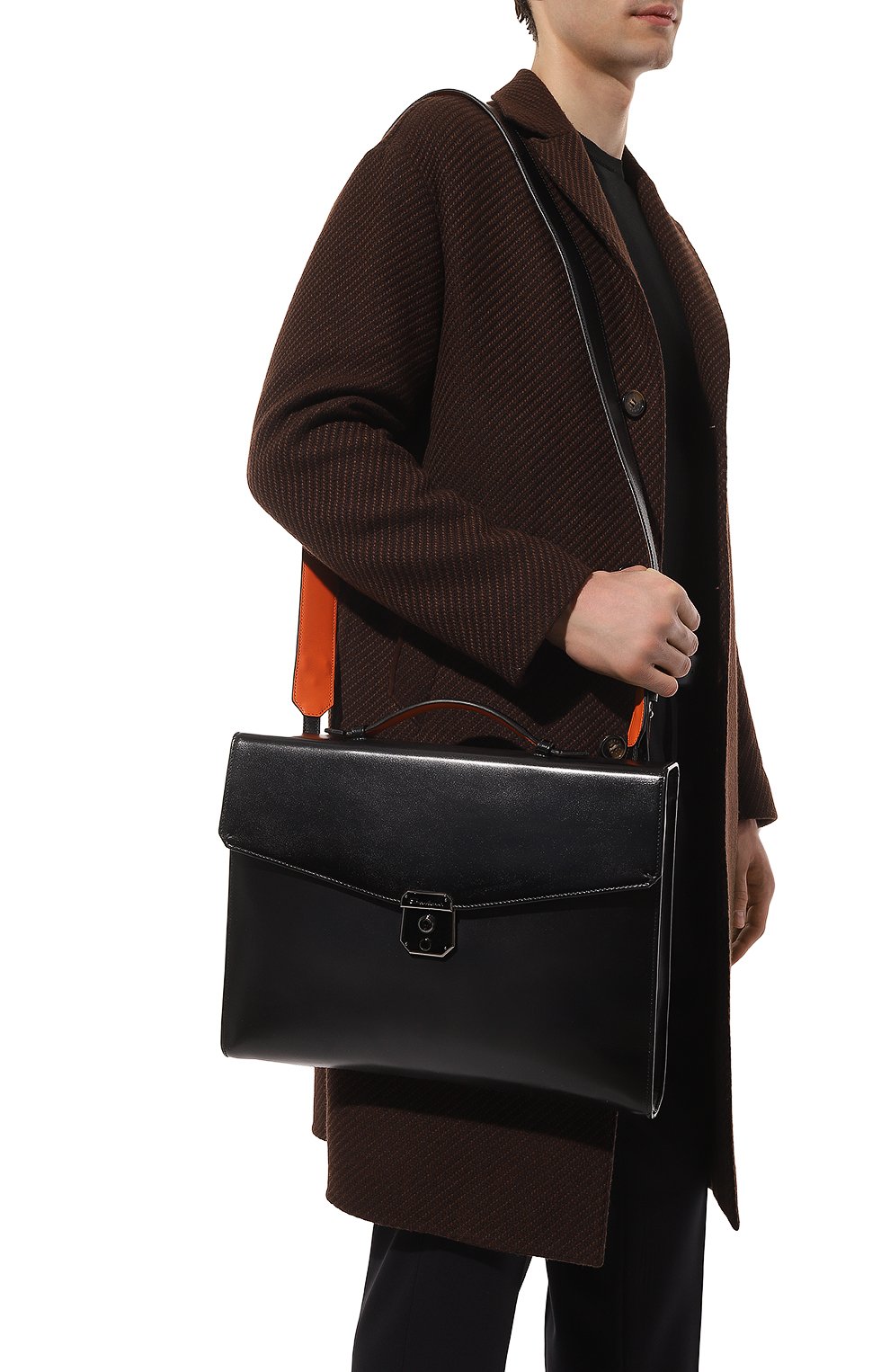 Кожаный портфель SANTONI, арт. UFBBA1992F0-GSC1U59, фото 2