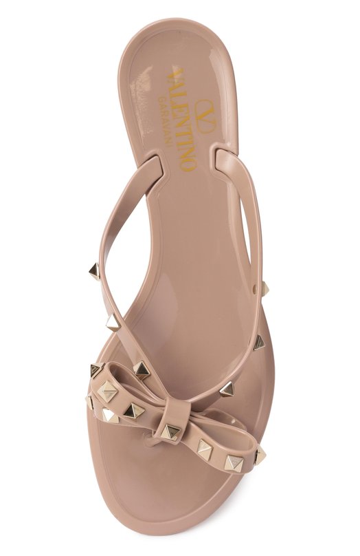 Шлепанцы Rockstud Valentino 8W2S0552/PVS Бежевый  8W2S0552/PVS Фото 6